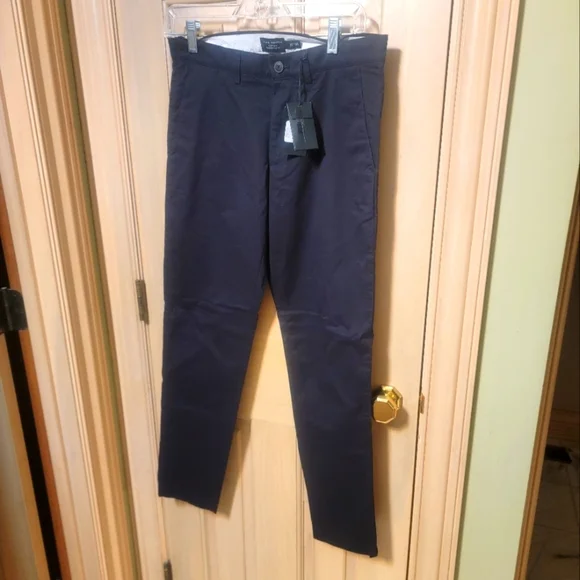 NWT Mens sz 29 x 30 Club Monaco Connor Chino Black Pants - Picture 1 of 8